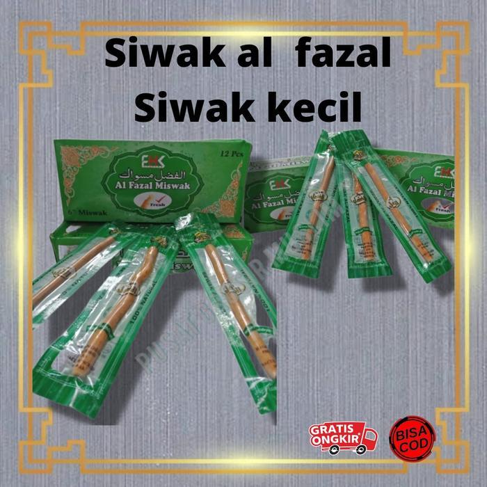 (ALL) Siwak Al fazal Medium/Besar /Holder Box BISA GOSEND