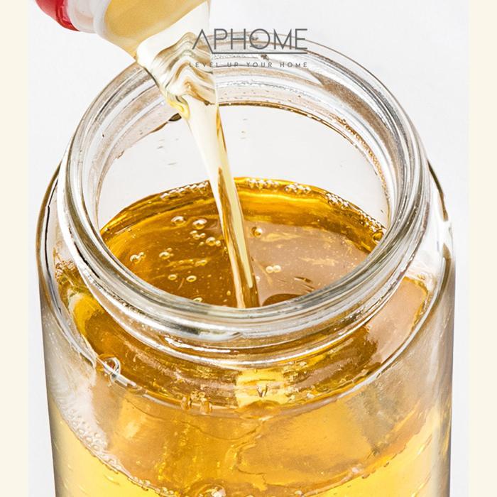 APHOME Botol Minyak Botol Saos Kaca Estetik Wadah Cairan FEBI