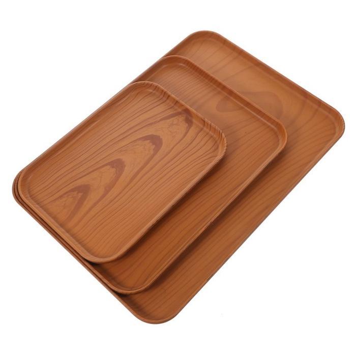 Nampan Saji Aesthetic Nampan Baki Tray Nampan Baki Aesthetic Makanan Kotak Tray Motif Kayu