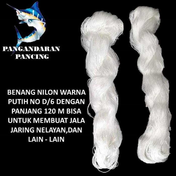 Benang Nilon Putih No. 6 Tali Nilon Tali Benang Nilon Tali Bangunan