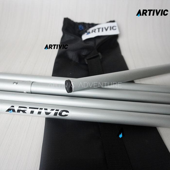 Sepasang Tiang Flysheet 200Cm Aluminium Alloy Pole Bivac Ultralight