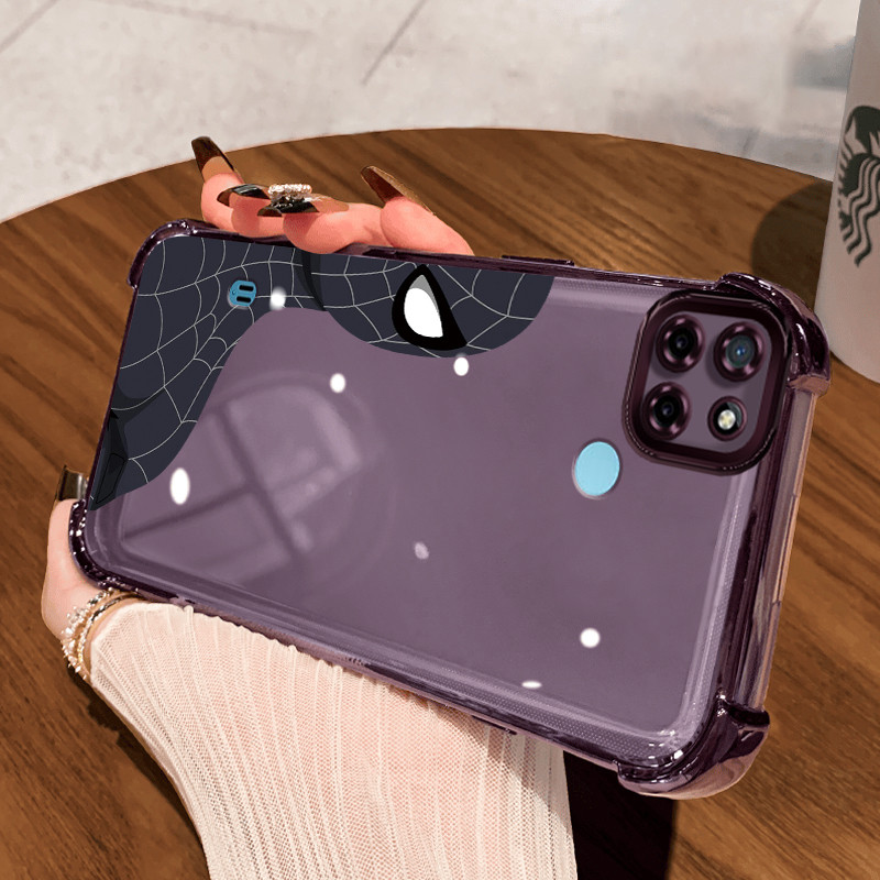 Casing Hp untuk Realme C21Y Realme C25Y C21 C15 Case Pahlawan Populer Model Pria Spiderman Kasing Ce