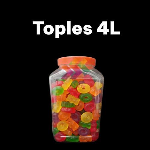 Toples Plastik Kotak Ikan Cupang 4Liter Kotak