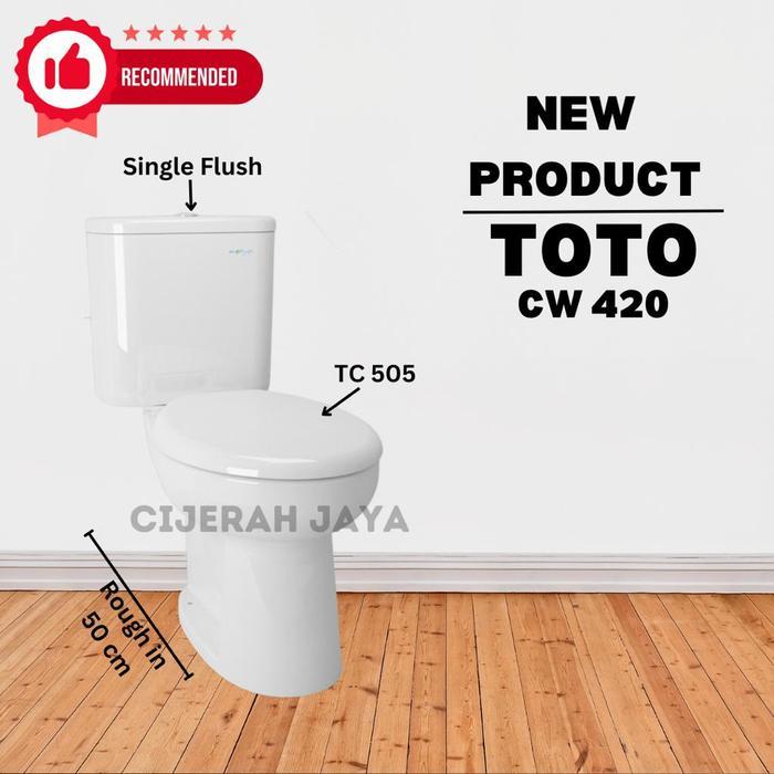KLOSET DUDUK TOTO CW420J+SW420JP+TC505 / MONOBLOK TOTO CW 420 J CW 420