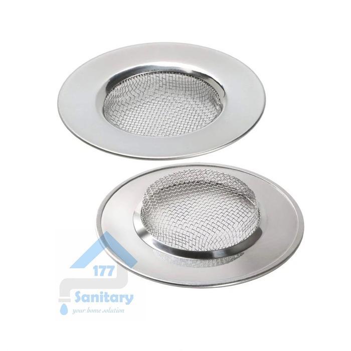 STRAINER Saringan wastafel Stainless 1 1/2 inch-afur filter cuci piring 1.5 inci