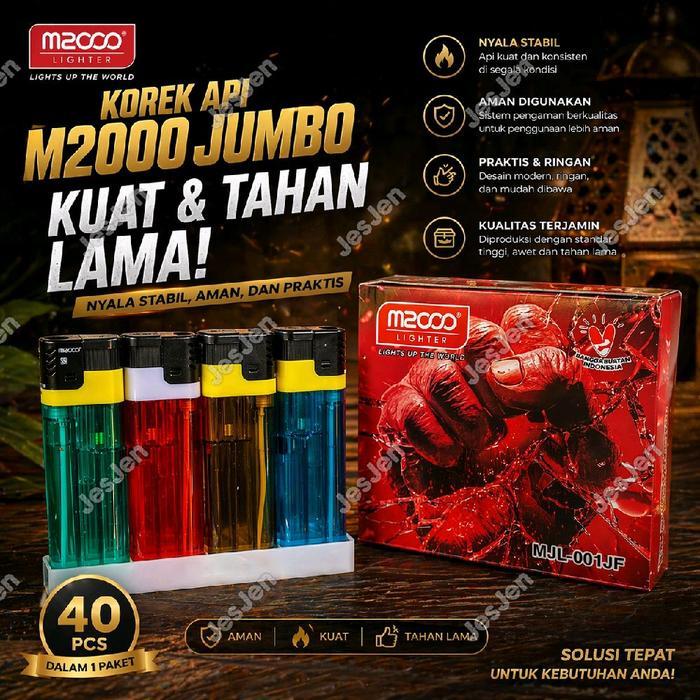 Korek Bara Jumbo / Korek Jumbo / Korek Besar / Bara Jumbo / Korek Gas Jumbo Isi 40Pcs - Grosir