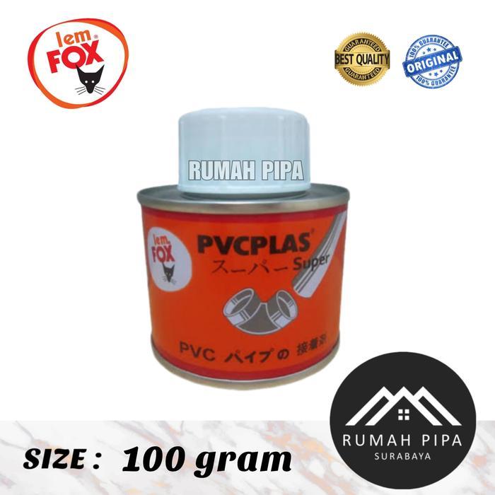 Lem pipa pvc PVCPLAS - 100 GRAM ( KALENG )