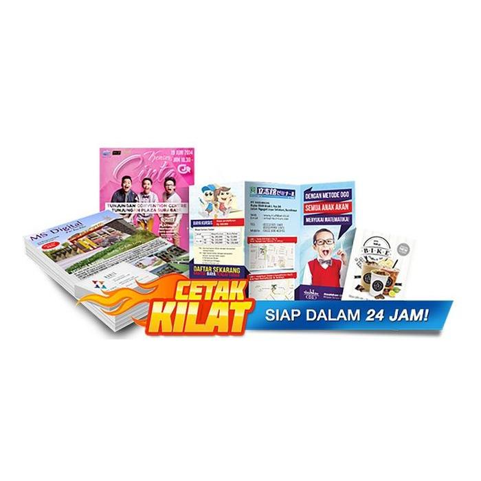 CETAK BROSUR UKURAN A4 (50 LEMBAR) 1 SISI