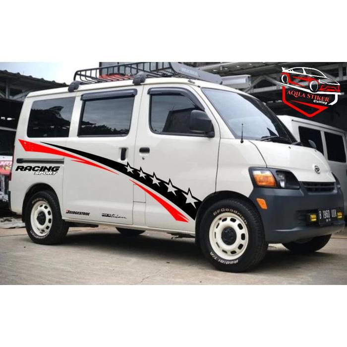 Stiker Mobil Cutting Stiker Aksesoris Mobil Daihatsu Granmax Luxio Stiker Costum Simple Keren
