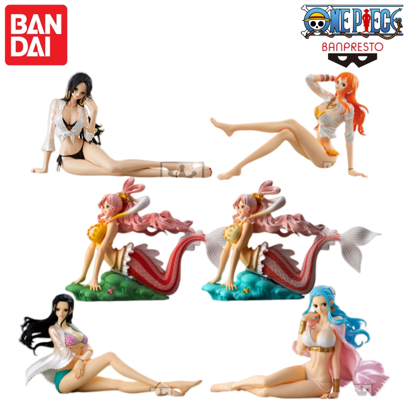 Bandai in Stock Banpresto One Piece Glitter Glamours Shirahoshi Boa Hancock Nami Robin Vivi Model
