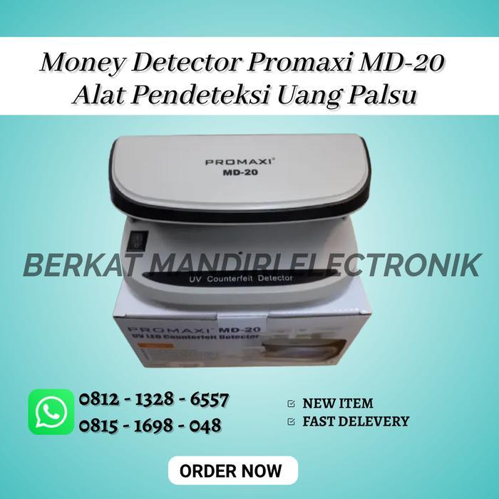 Money Detector Promaxi Md-20 Alat Pendeteksi Uang Palsu Promaxi Md-20