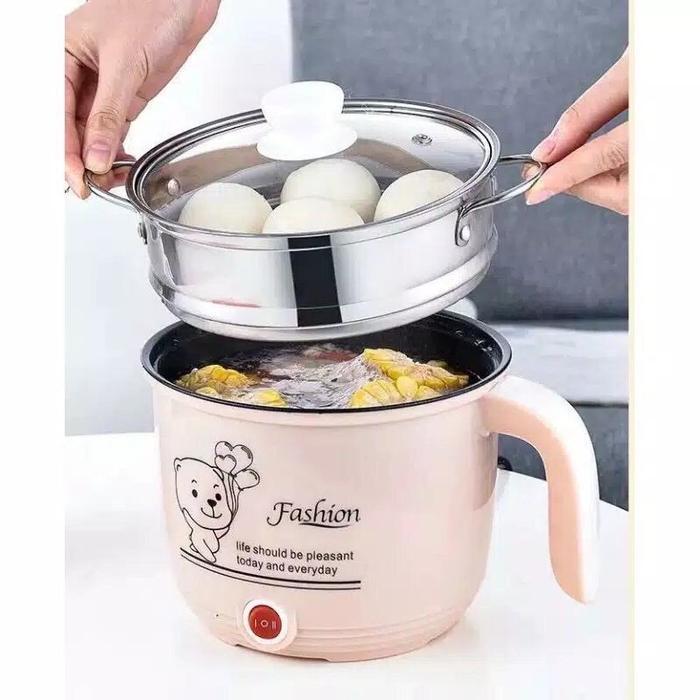 Cosmos - Panci Listrik Serbaguna Dengan Kukusan Multifungsi 1.8Liter