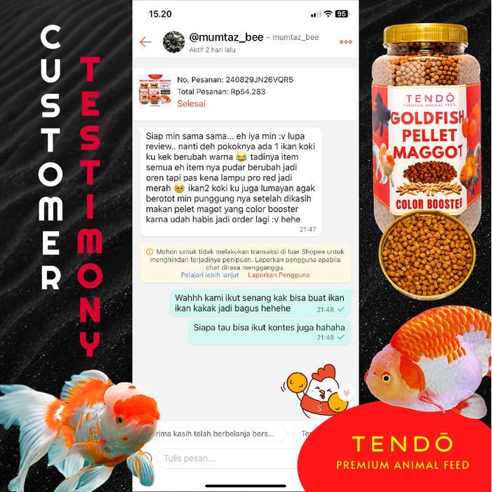Pelet Ikan Koki Floating Color Booster High Protein Maggot Pakan Ikan Mas Koki 280Gr