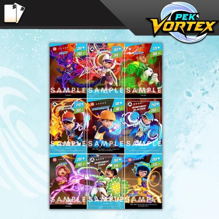 ` Pek Vortex - BoBoiBoy Galaxy Card Set 54 KAD Stok Terbatas #gratisongkir
