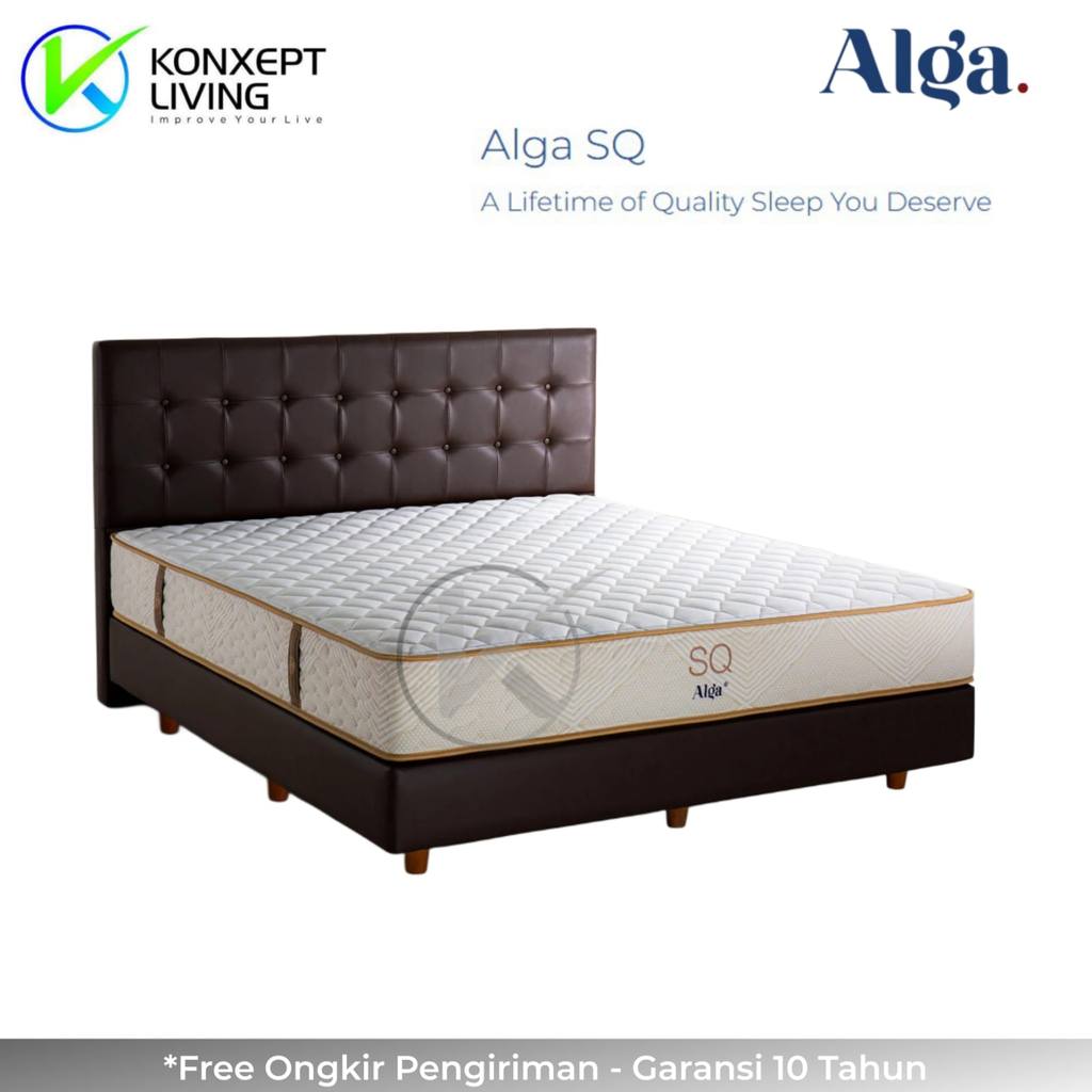 Alga Springbed Super Quality Sandaran Evander Ukuran 200x200 Fullset