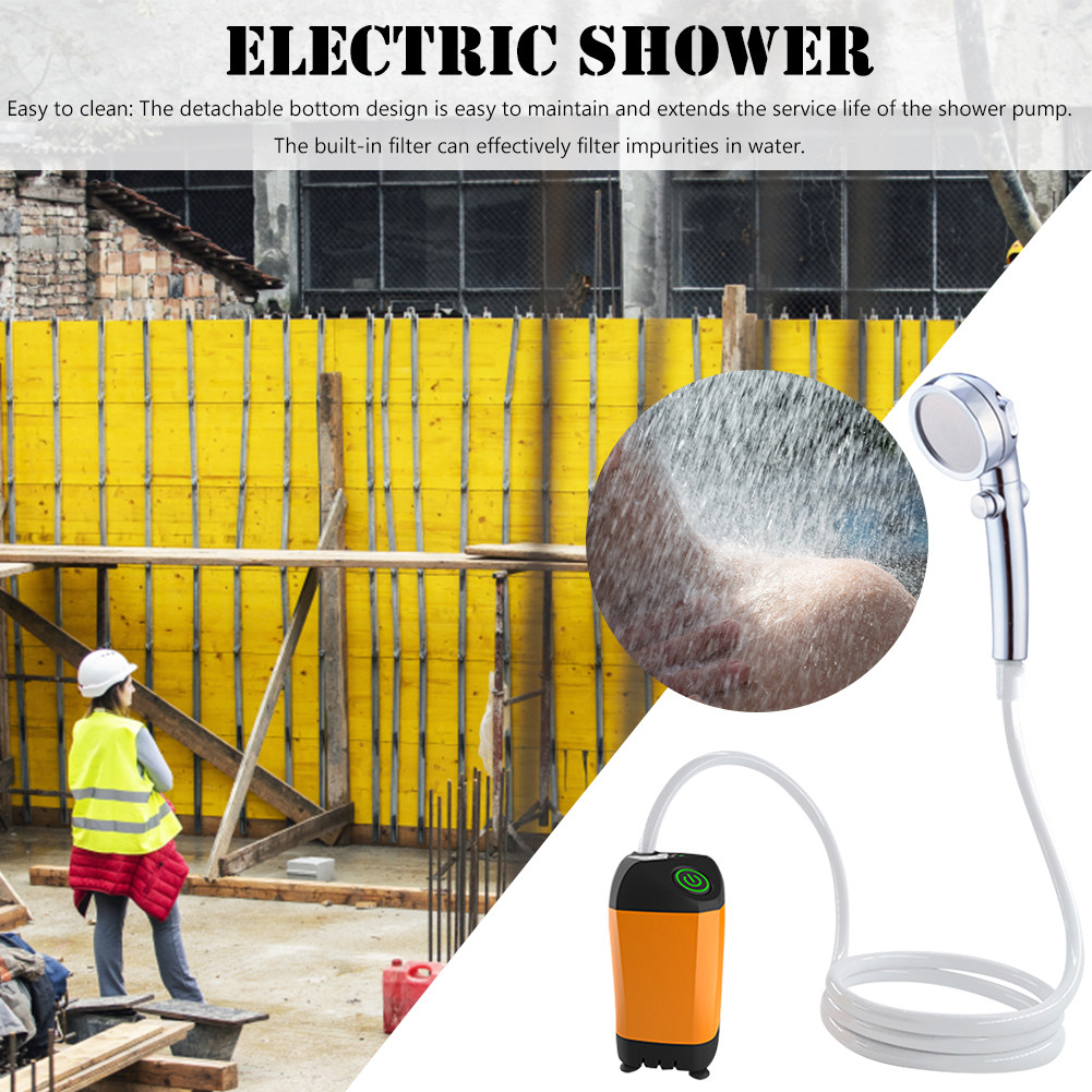 . Outdoor Camping Shower Portable Electric Shower Pump For Camping -
