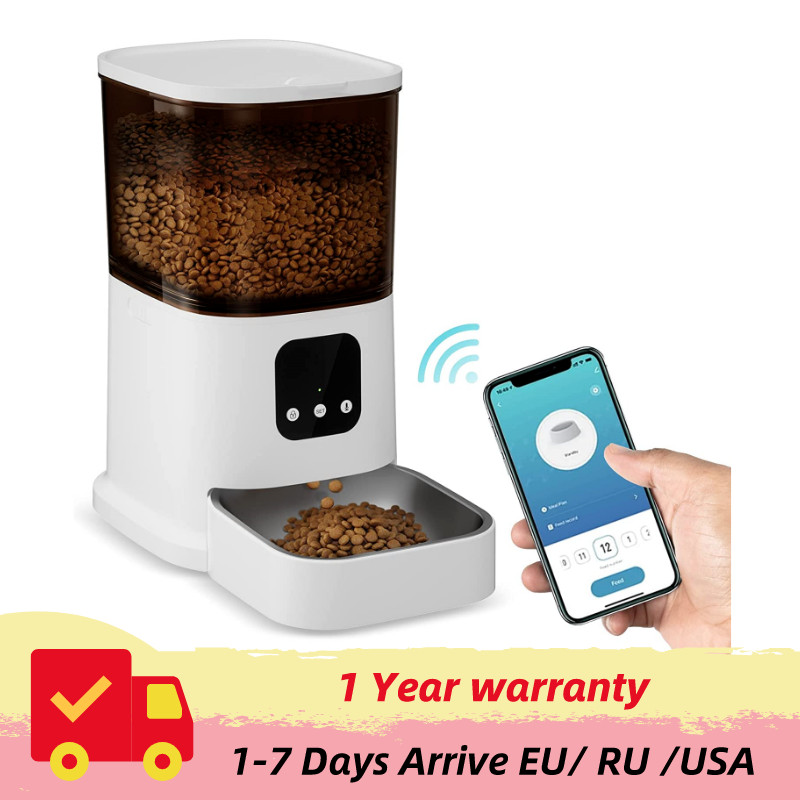 . Video Camera 6L Feeder Timing Smart Automatic Pet Feeder For Cat -