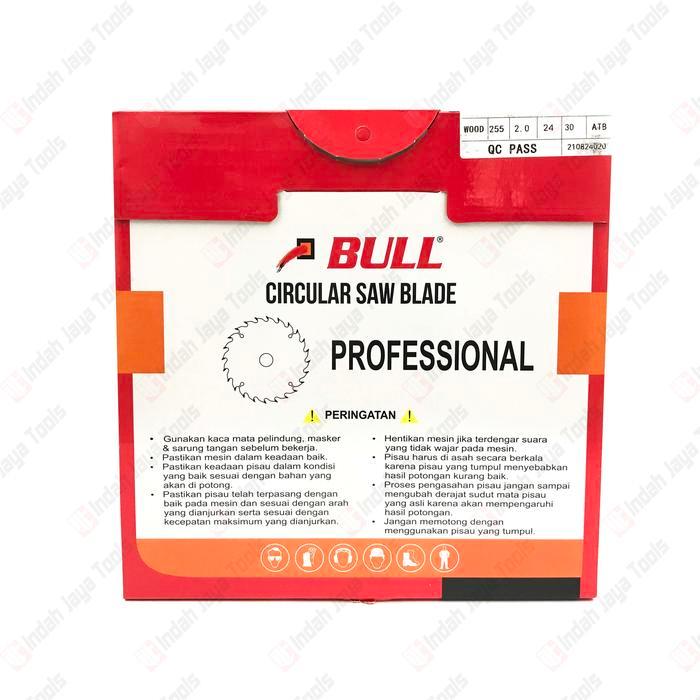 storejayabaru BULL SUPER THIN Circular Saw Blade 10 Inch 24T Mata Potong Kayu 24 T