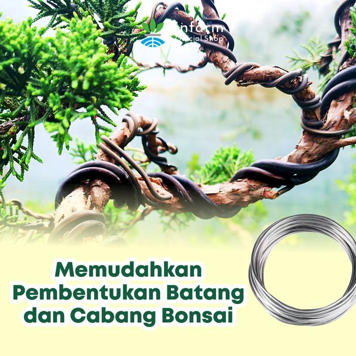 INFARM - Kawat Ikat Bonsai Aluminium 2MM per Meter untuk Tanaman Bonsai kawat bonsai aluminium,