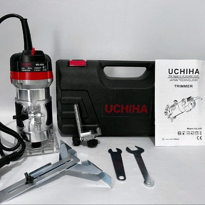 mesin trimmer uchiha U450 6mm profil kayu router wood trimmer uchiha U450