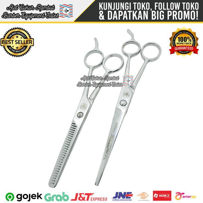 Gunting Potong Dan Sasak Set Dovo Ice Tempered Untuk Pangkas Rambut