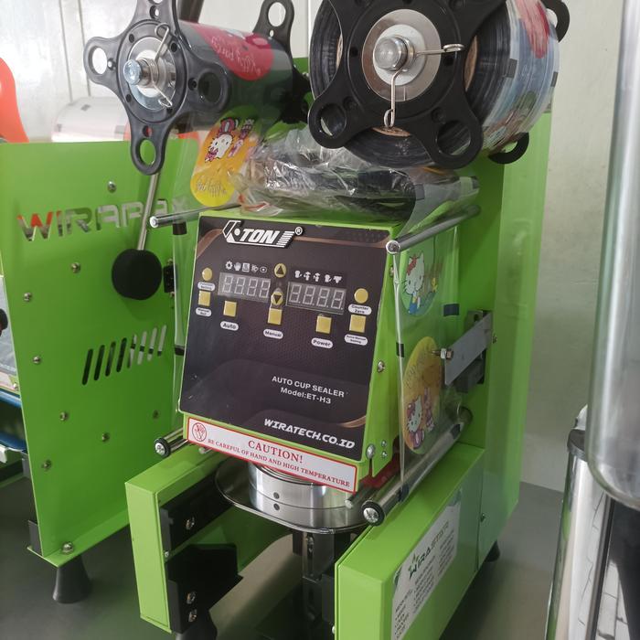 CUP SEALER - MESIN SEALER GELAS PLASTIK FULL AUTO