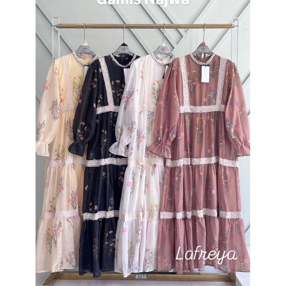 Cleome Lafreya Gamis Najwa Fashion Muslim WanitaImportLfy