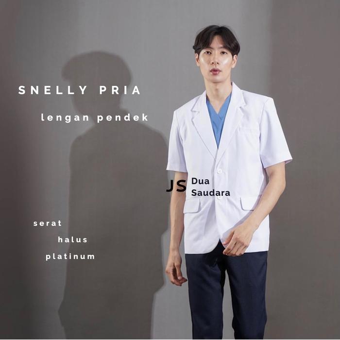 READY Jas dokter pria / sneli dokter pria / jas putih / jas koas / baju dokter cowo / jas dokter