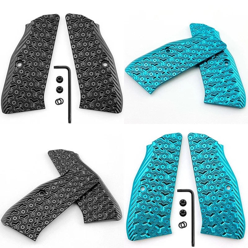 CNC Machined Aluminum Material CZ75 Grips for CZ 75 Full Size, SP-01 Series Shadow 2 75B BD,With