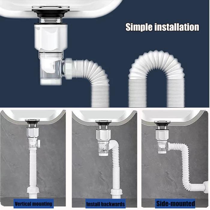 ID TOTO MODEL SIFON WASTAFEL PVC FLEKSIBEL SIFON ANGSA SELANG FLEKSIBEL 2 FUNGSI SIVON WASTAFEL