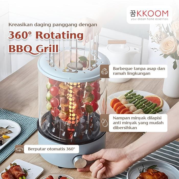 360 Rotating Bbq Grill Mesin Panggang Sate Kebab / Bbq Elektrik