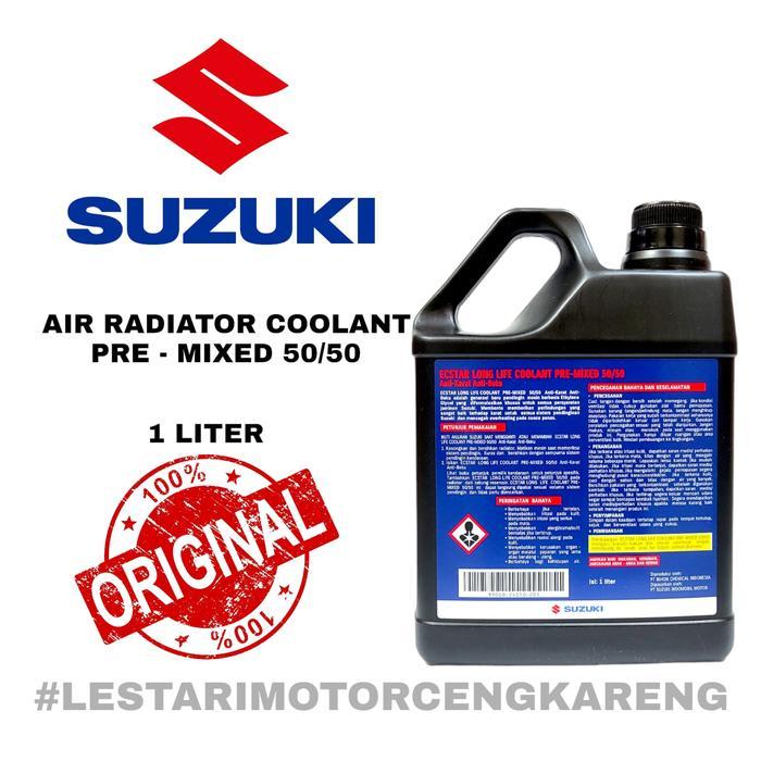 SUZUKI AIR RADIATOR MOTOR DAN MOBIL ECSTAR LONG LIFE COOLANT 50/50 ASLI SGP 100% 1 LITER TAHAN PANAS