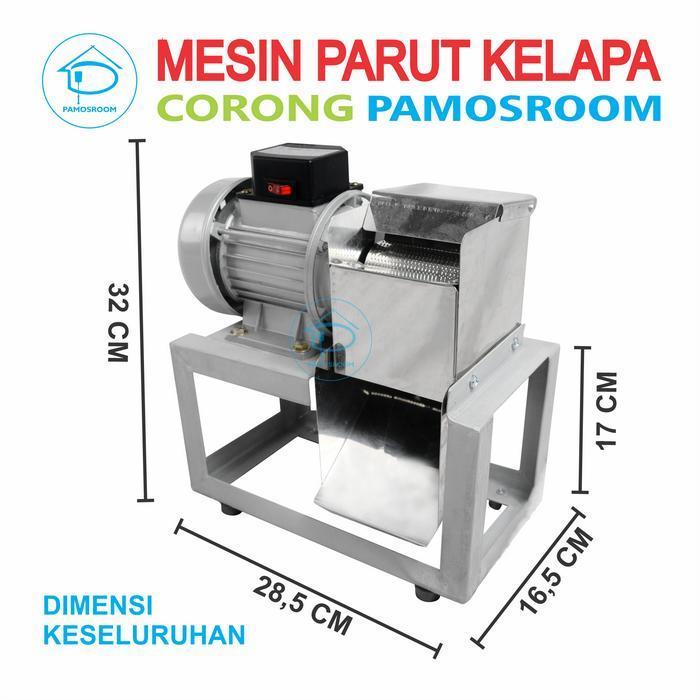 Pamosroom Mesin Parut Kelapa Listrik Parutan Kelapa Corong Parutan