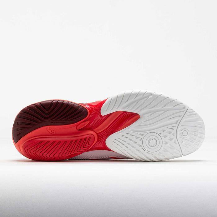 New Sepatu Tenis Asics Court Ff 3 Novak White Electrical Red / Asics Court Ff Novak Tennis Shoes