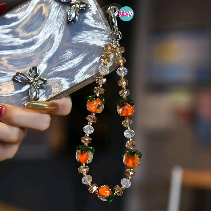 JRYU Gantungan HP Korea RYUJIN 502-GID gantungan gelang kristal gantungan tas menyala dalam gelap