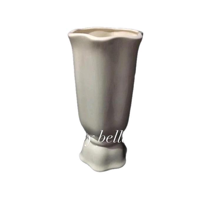 Pot Keramik. (6) Vas Keramik. Vas Keramik Putih. Pot Bunga Putih. Pot