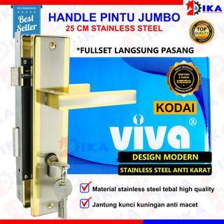 Handle Kunci pintu 25cm KOMPLIT ASLI PREMIUM / gagang tarikan rumah PINTU KAMAR UTAMA DEPAN RUMAH