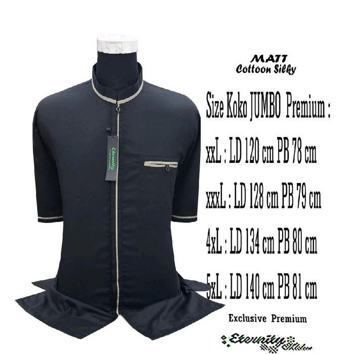 Baju Koko Jumbo Dewasa Lengan Pendek Eternity Muslim