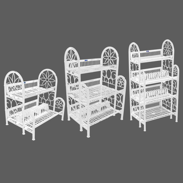 RAK PIRING PLASTIK / RAK PIRING MASTRO SUSUN 2 / SUSUN 3 / SUSUN 4 / RAK PIRING DAPUR - One.so Gelas