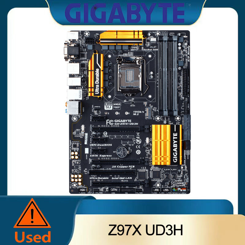 Gigabyte GA-Z97X-UD3H LGA 1150 Z97 Ultra Durable UEFI DualBIOS ATX Motherboard