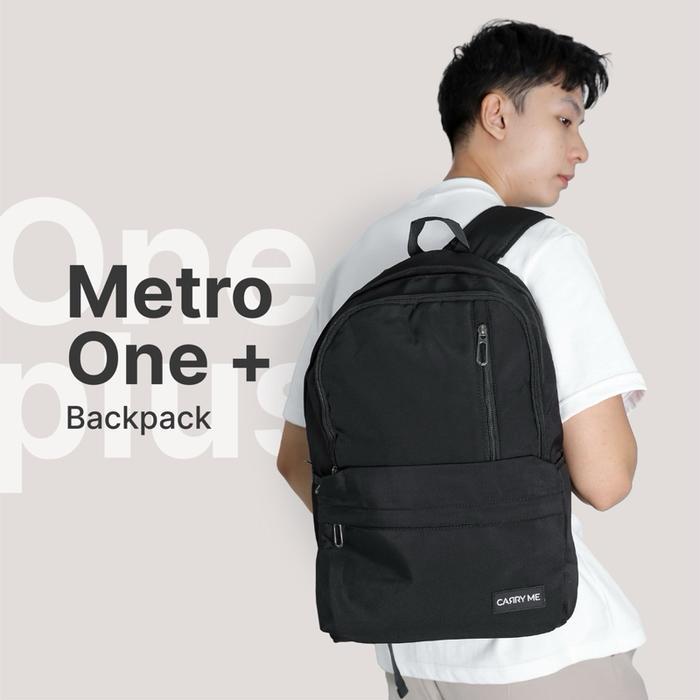 Kalibre Bag'S - - Metro One+ Backpack / Ransel Pria Wanita Hitam / Ransel Sekolah Kuliah Kerja