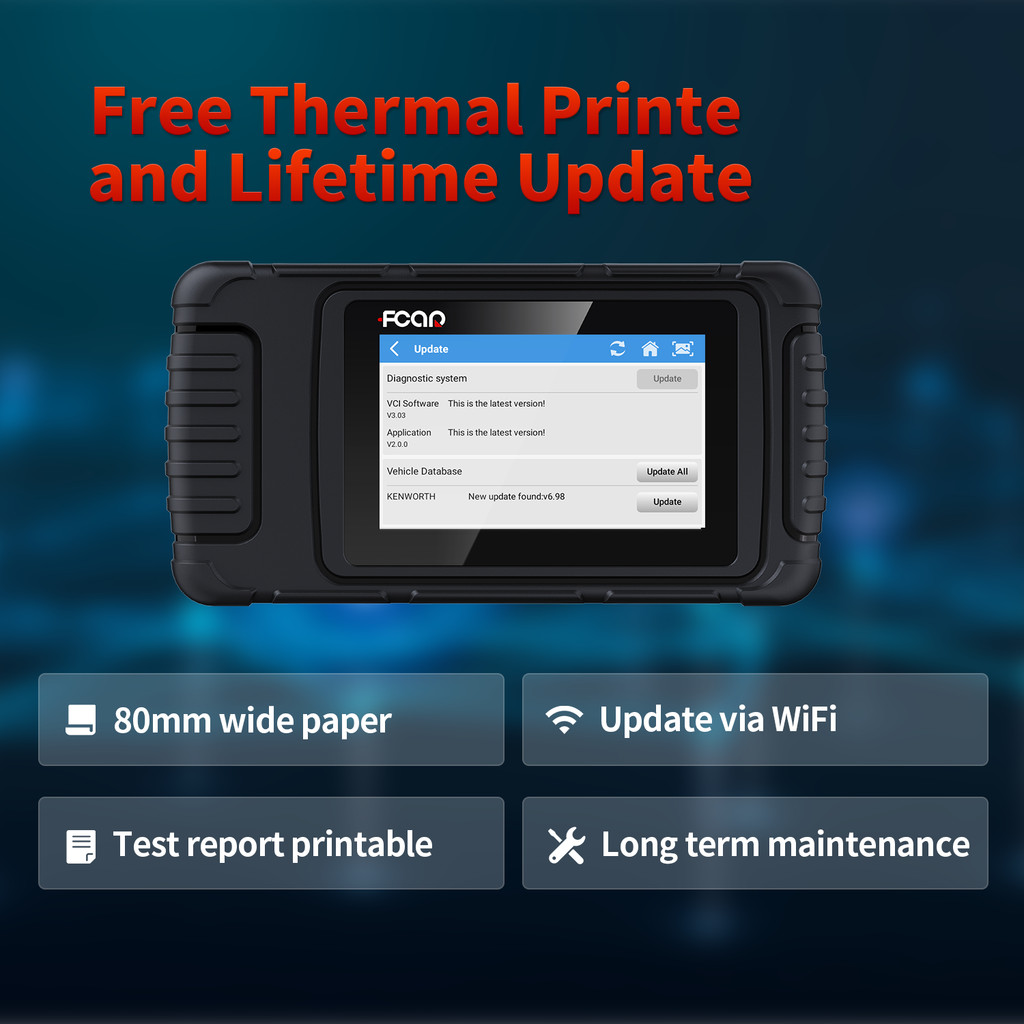 " Fcar Hds600 Heavy Duty Truck Scanner Auto Obd2 Diagnostic Tool Dpf "