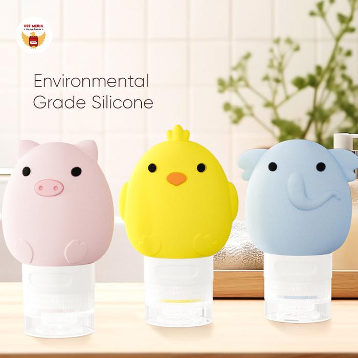 Cute Animal Silicone Travel Bottle 60 ml