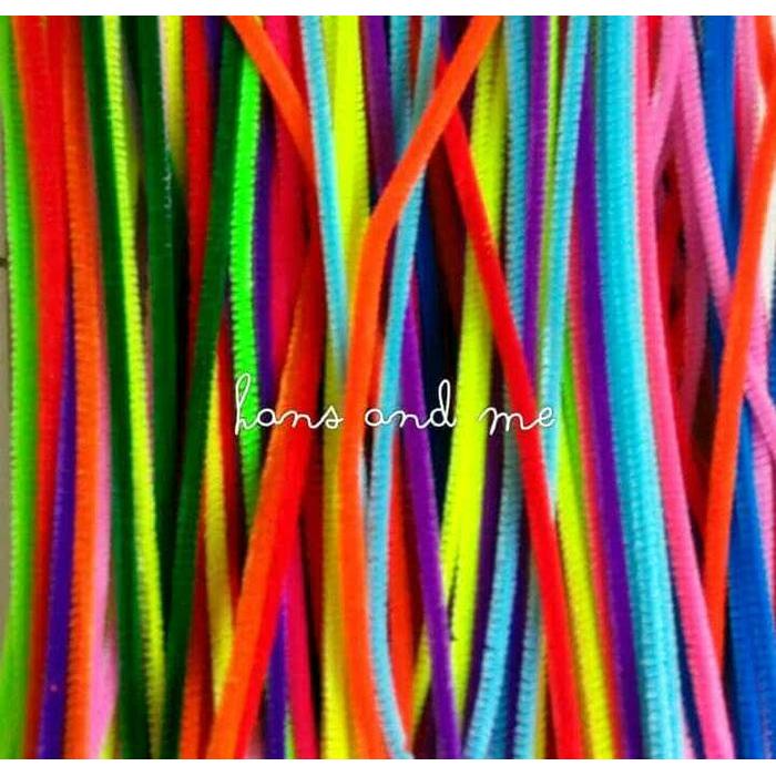 Kawat Bulu Beludru Pipe Cleaner - Mainan Edukasi Anak