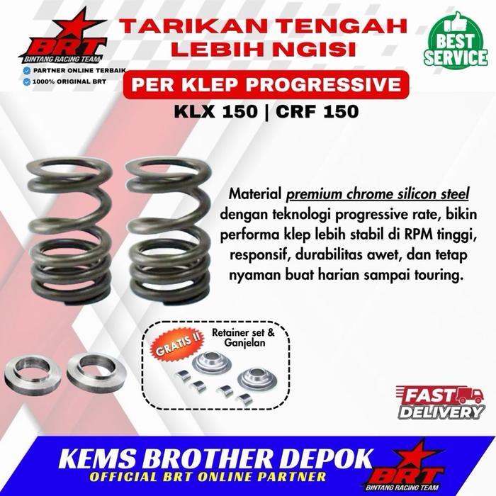 Per Klep Progressive Brt Klx 150 Dan Crf 150 Plus Ganjelan Per Klep Original Brt