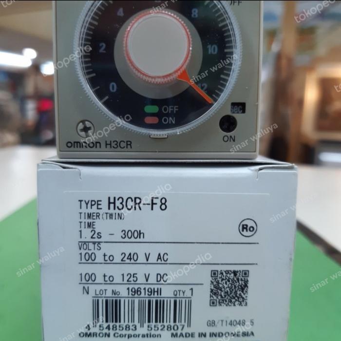 Promo Timer H3Cr F8- 220V Original Omron/Timer H3Cr F8- 220V 2 Jarum Omron