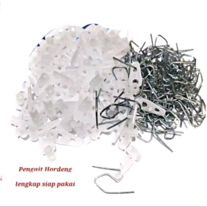 NEW [1Pack] Kaitan Gorden Cantolan+ Kawat Pengait Goreden Pengait Gorden Plastik Diskon