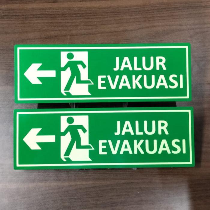"New" sign jalur evakuasi akrilik jalur evakuasi akrilik glow in the dark