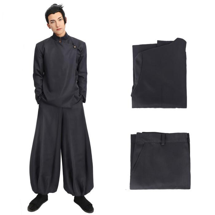 Terlaris Jujutsu Kaisen Cosplay Costume Young Geto Suguru Cosplay Top And Pants And Wig / Geto