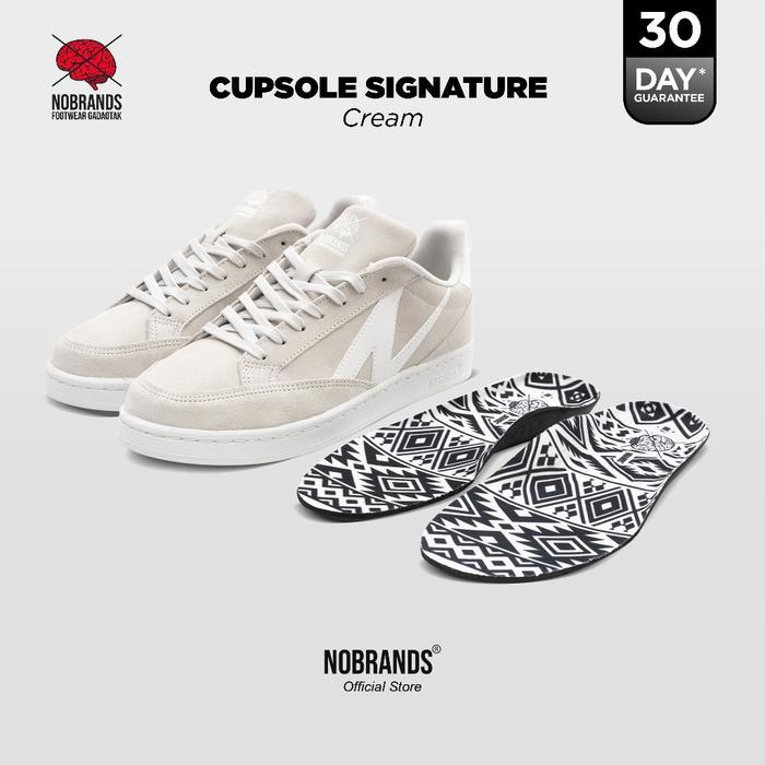 NOBRANDS FOOTWEAR SEPATU SIGNATURE CUPSOLE CREAM LOCAL PRIDE SNEAKERS PRIA WANITA CASUAL SHOES